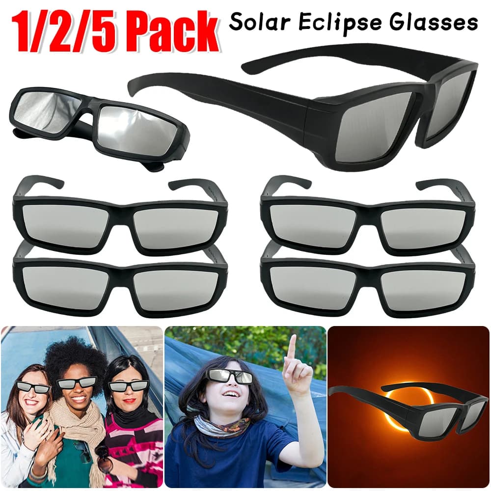 Lunettes éclipse solaire sécurité multi-packs pour pêche - Résistance UV observation prolongée