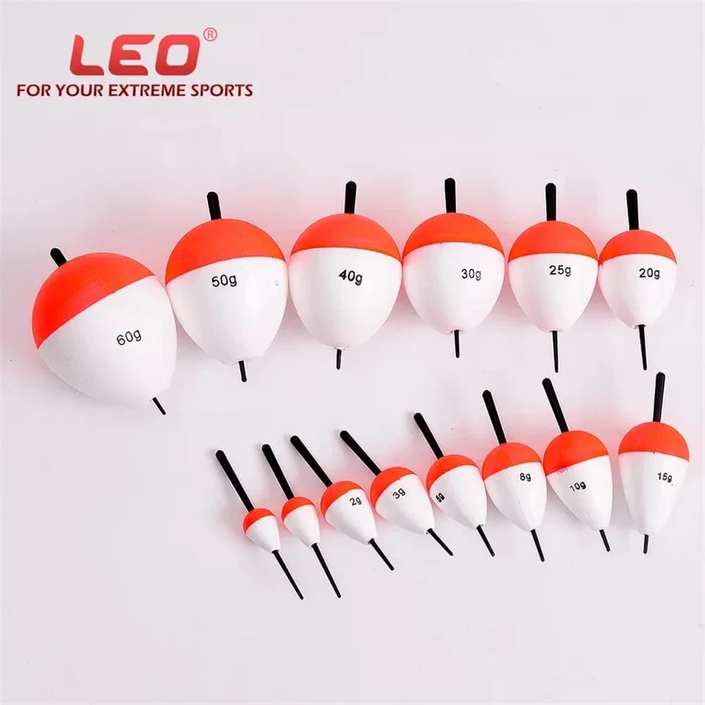 Lot de 10 flotteurs de pêche en mousse 0.8g-60g - Flotteurs tubes polyvalents pour toutes techniques de pêche