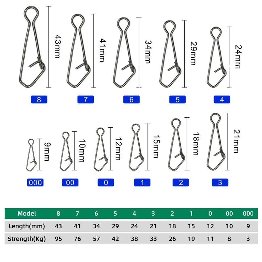 Émerillons roulants et anneaux connecteurs 100/200 pièces pour ligne leurres - DNDYUJU accessoires