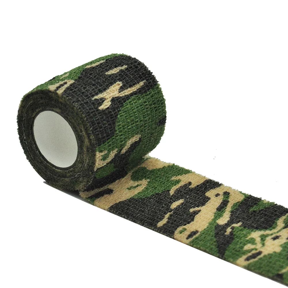 Bandage élastique camouflage auto-adhésif pour protection genoux chevilles pêche sport