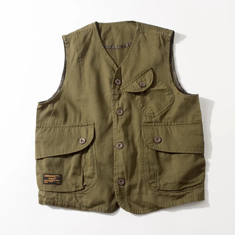 Veste cargo légère homme pêche safari travail extérieur avec nombreuses poches