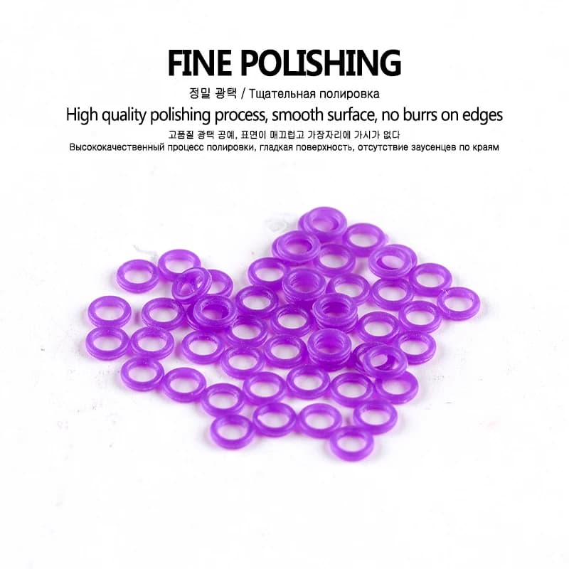 20 anneaux caoutchouc étanches tête flotteur lumineux électronique DIY accessoires montage pêche