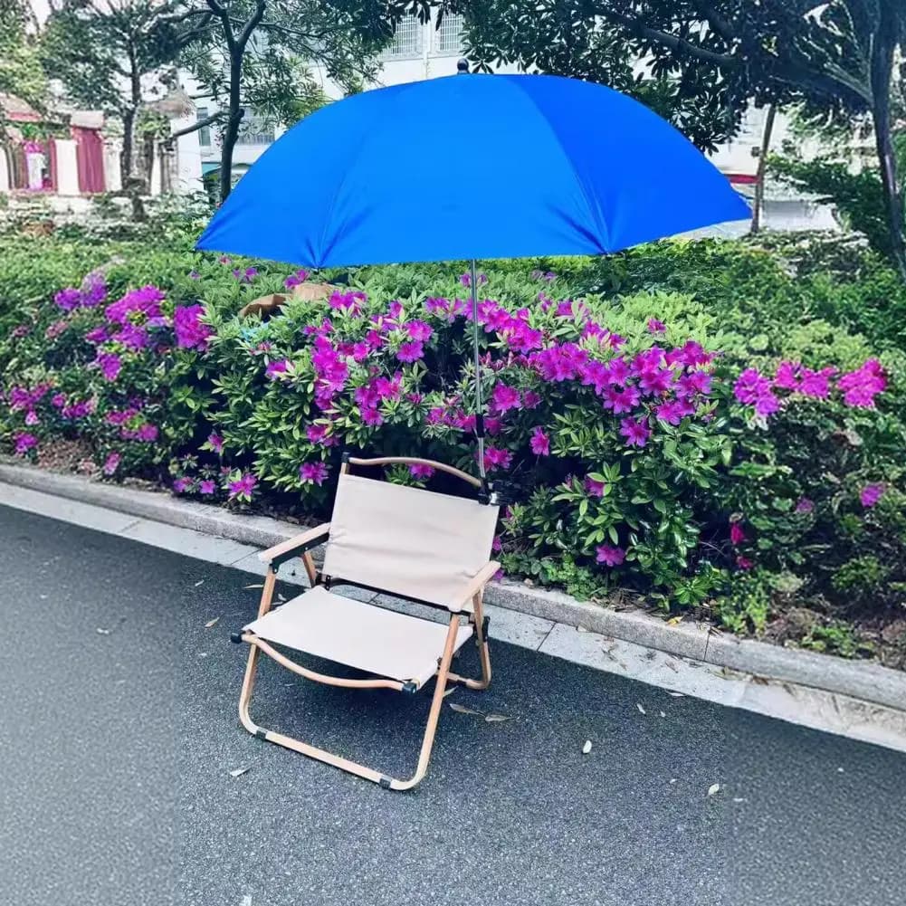 Parapluie de chaise avec pince ajustable - Protection UV portable pour camping pêche jardin