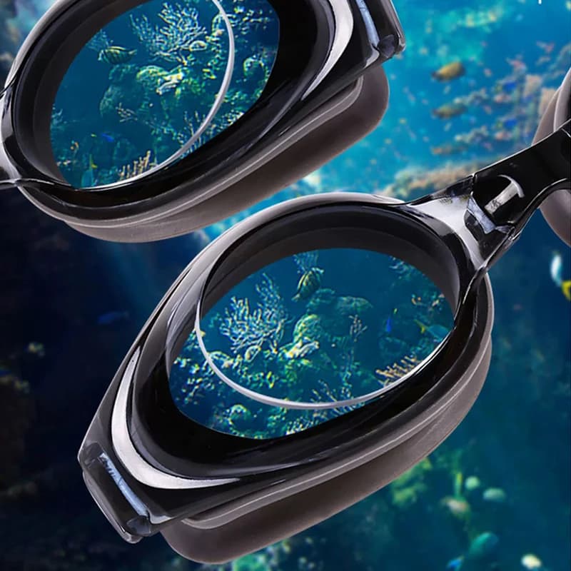 Lunettes de natation anti-buée UV unisexe - ajustables et étanches pour adultes et enfants