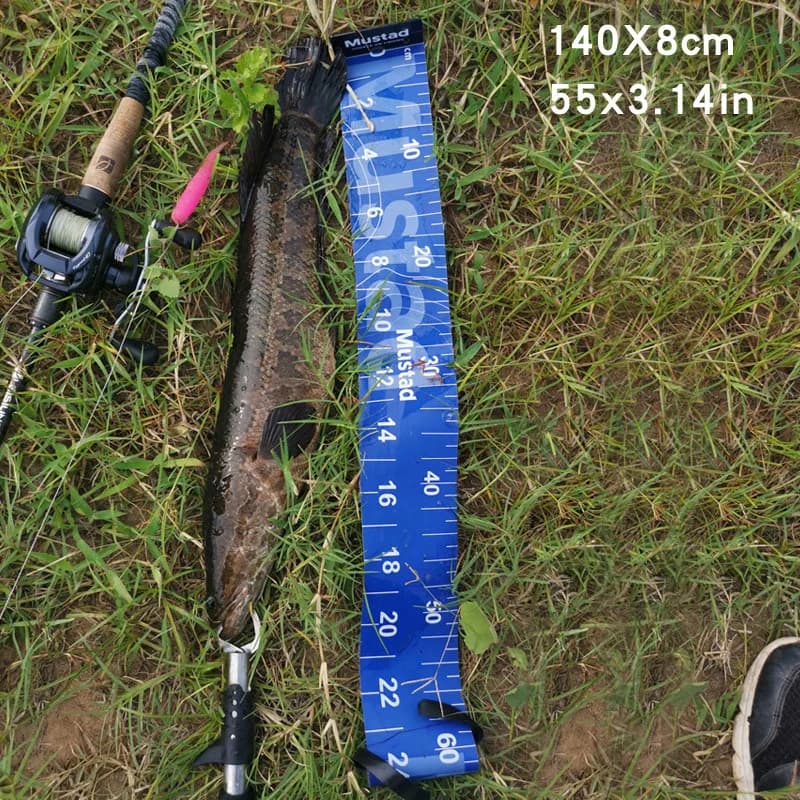 Règle de mesure pour poisson portable 140 cm résistante aux plis pour pêche en kayak et étang