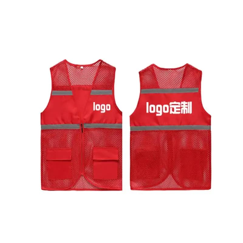 Gilet sécurité pêche bénévole imprimé logo respirant service public pêche responsable sécurité