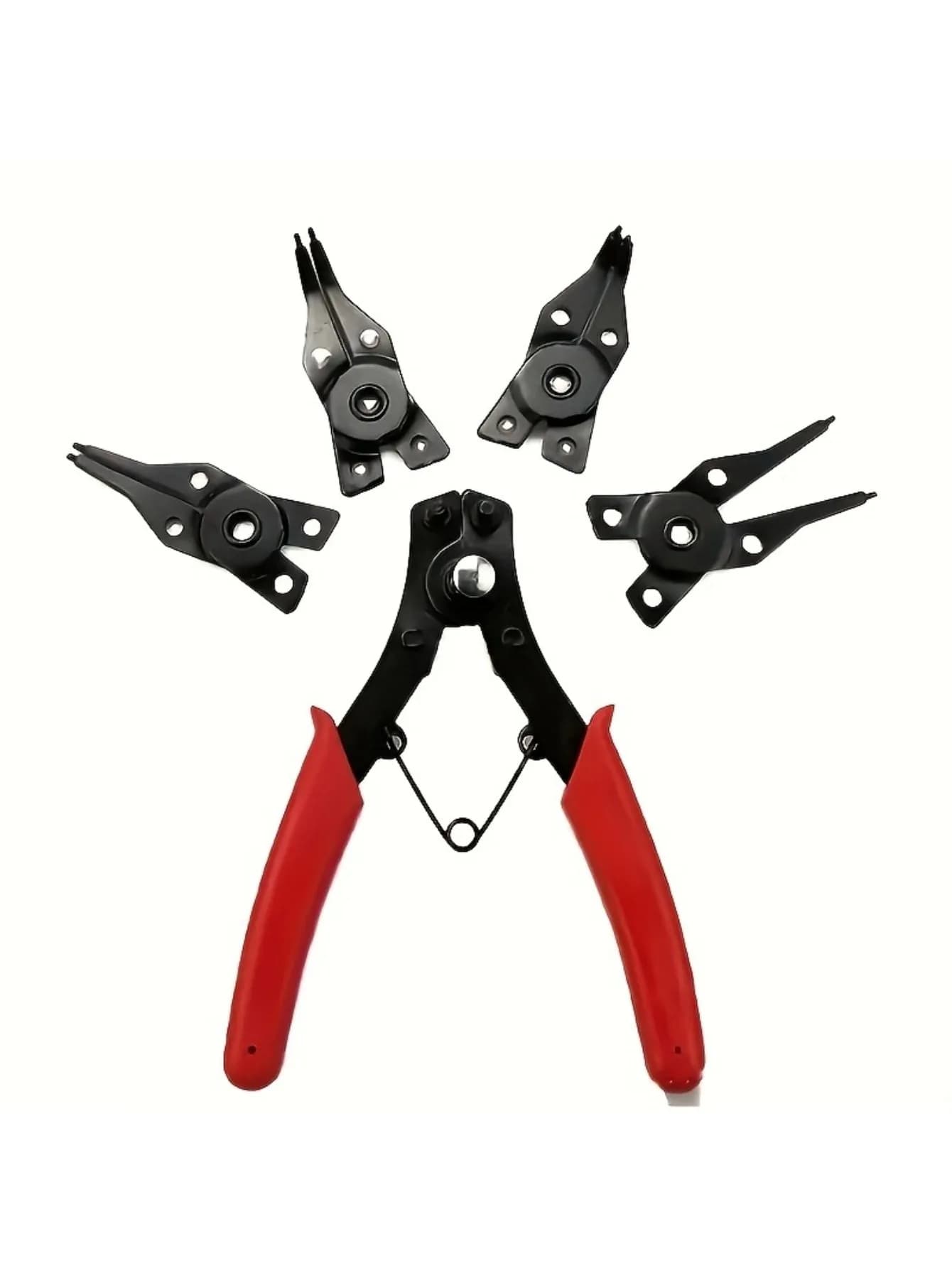 Jeu pinces circlips 4-en-1 multifonction démontable pour pêche réparation matériel outillage manuel