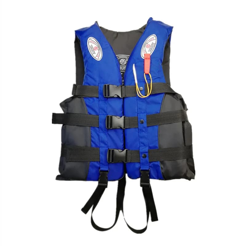 Veste de flottaison pêche en mer adulte taille S à 3XL en tissu Oxford enduit pour sports nautiques