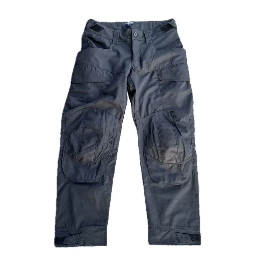 Pantalon tactique noir Tom résistant déchirures - Entraînement pêche sport outdoor AR training