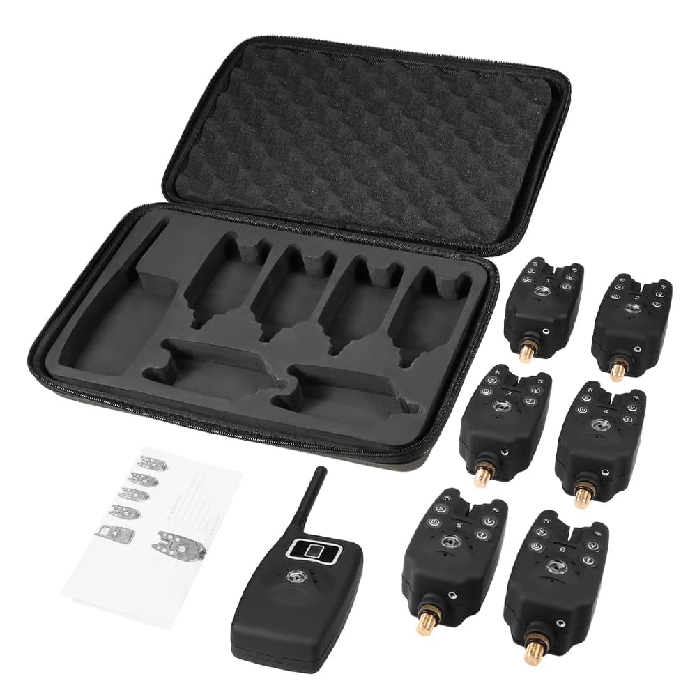 Kit alarme de touche sans fil numérique Lixada avec récepteur LED et sac de rangement