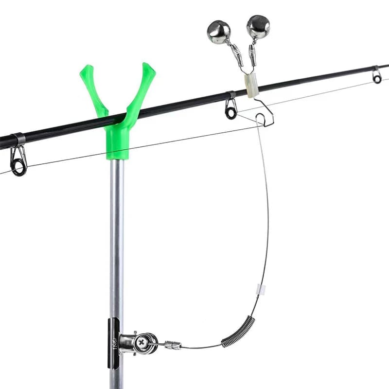 Clochette d'alarme de touche en acier inoxydable anti-corrosion pour pêche carpe et carnassiers