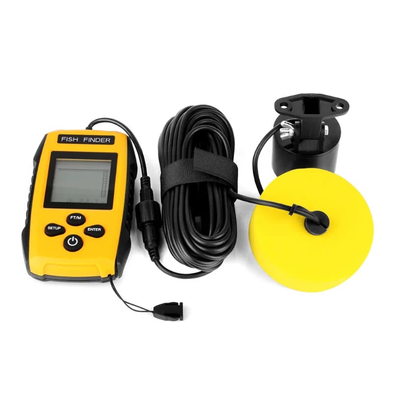 Alarme sonar portable 45° pour pêche - Détecteur poissons avec couverture angulaire et transducteur haute précision