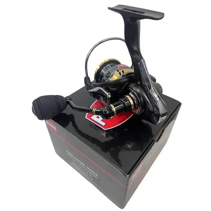 Moulinet de pêche PENN 13+1 roulements - Rapport 4.7:1/5.5:1 - Ligne PE offerte pour pêche en mer et surfcasting