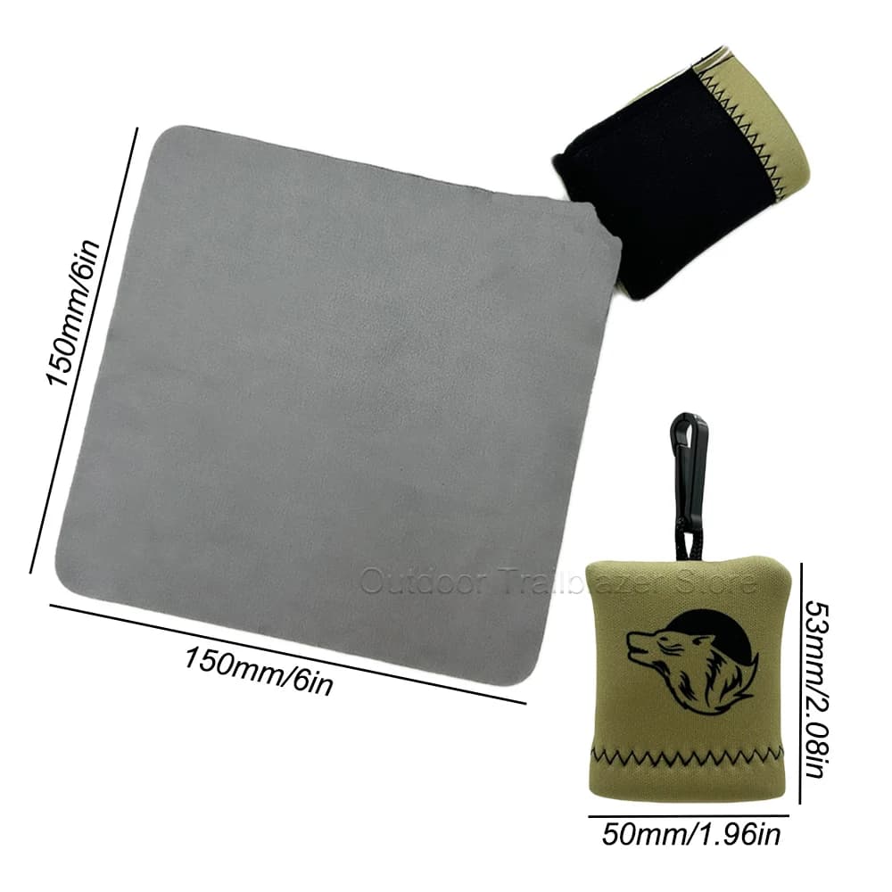 Chiffon nettoyage ultra-fin tactique - Nettoyage jumelles lunettes écrans pêche chasse