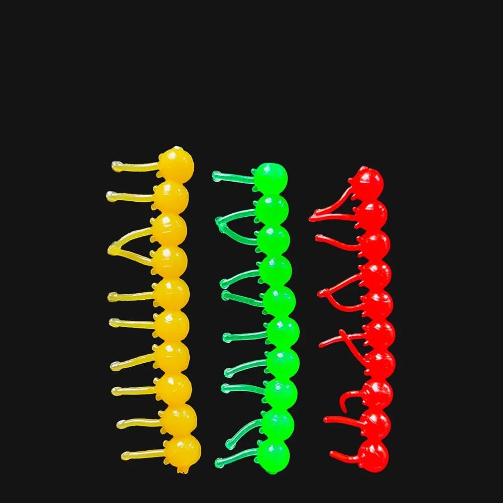 Perles leurres flottantes MUKUN saveur fraise/maïs - appâts silicone élastique couleur vive