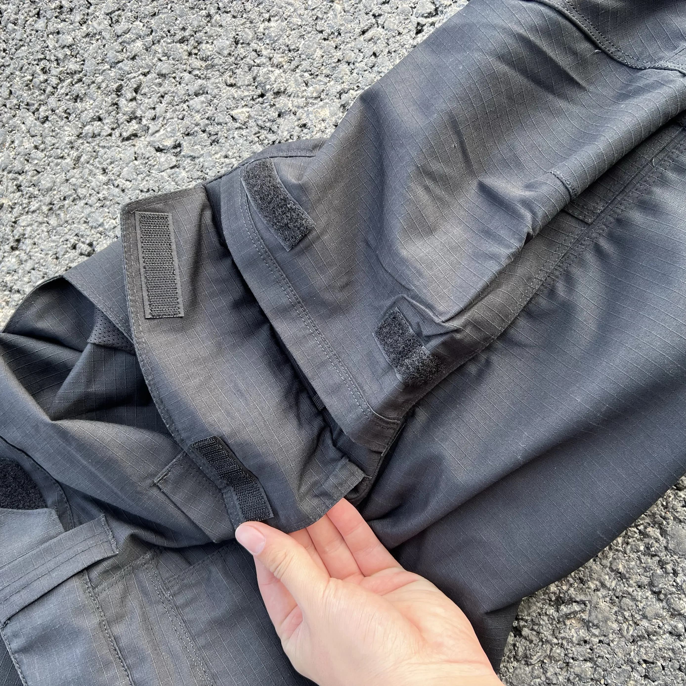 Pantalon tactique noir Tom résistant déchirures - Entraînement pêche sport outdoor AR training