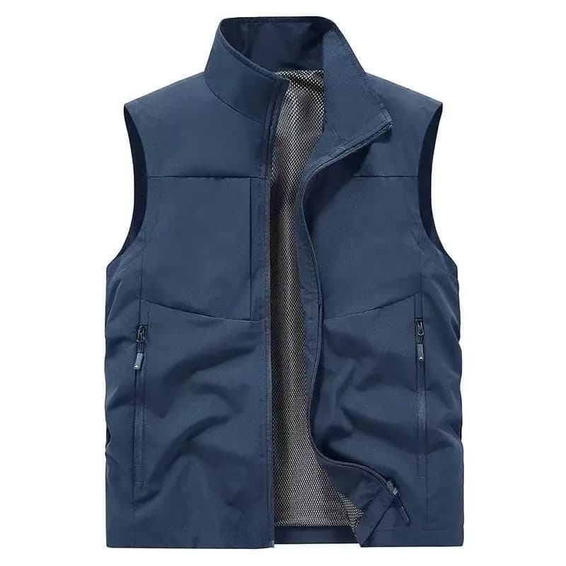 Veste polaire homme sans manches chaude hiver doublure thermique pour sport extérieur et casual