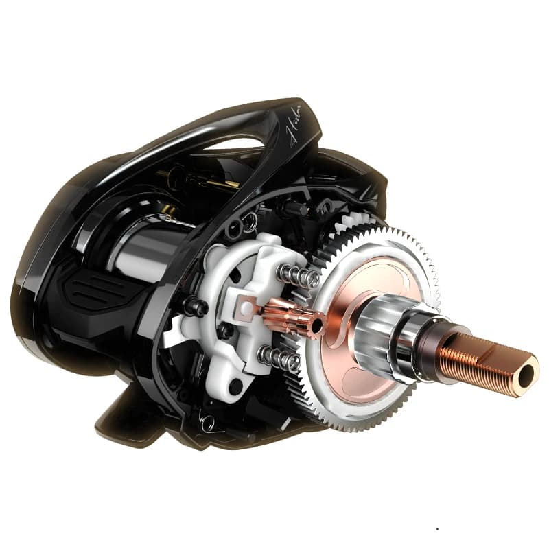 Moulinet baitcasting HISTAR Giu 99 Carbon NMB SIC frein magnétique 3D ratio 8.1:1 pour pêche BFS ultra-légère