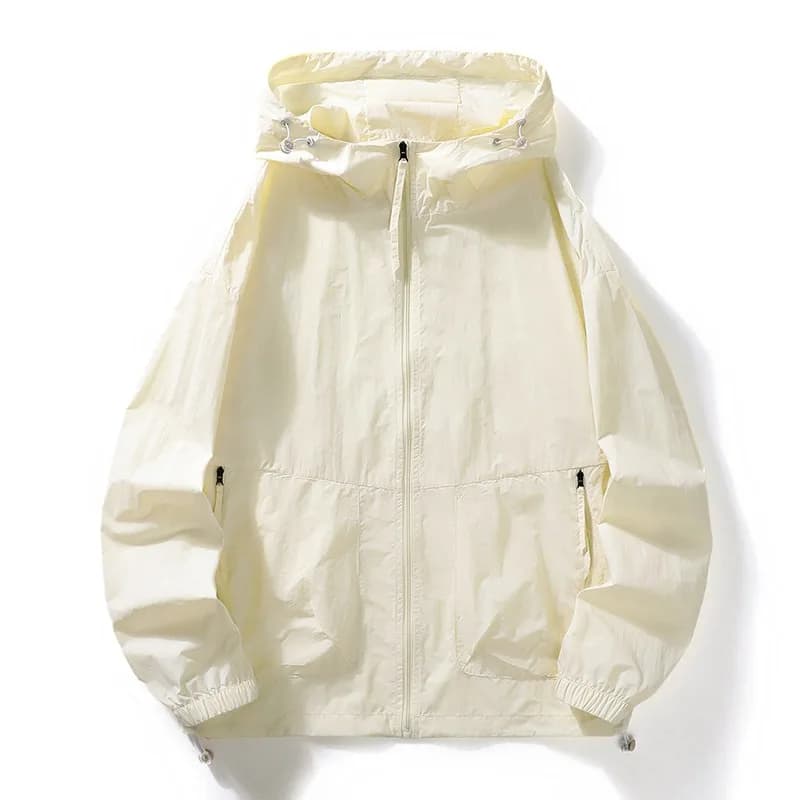 Veste pêche homme grande taille été capuche fine imperméable protection sol vêtement séchage rapide coupe-vent