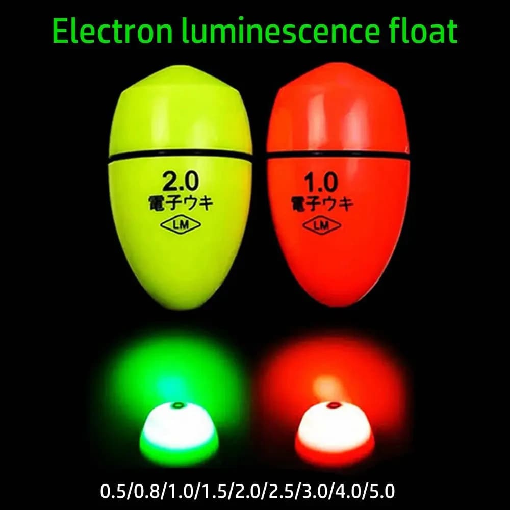 Flotteur électronique lumineux pour la pêche aux leurres de nuit avec détection de vague et éclairage LED