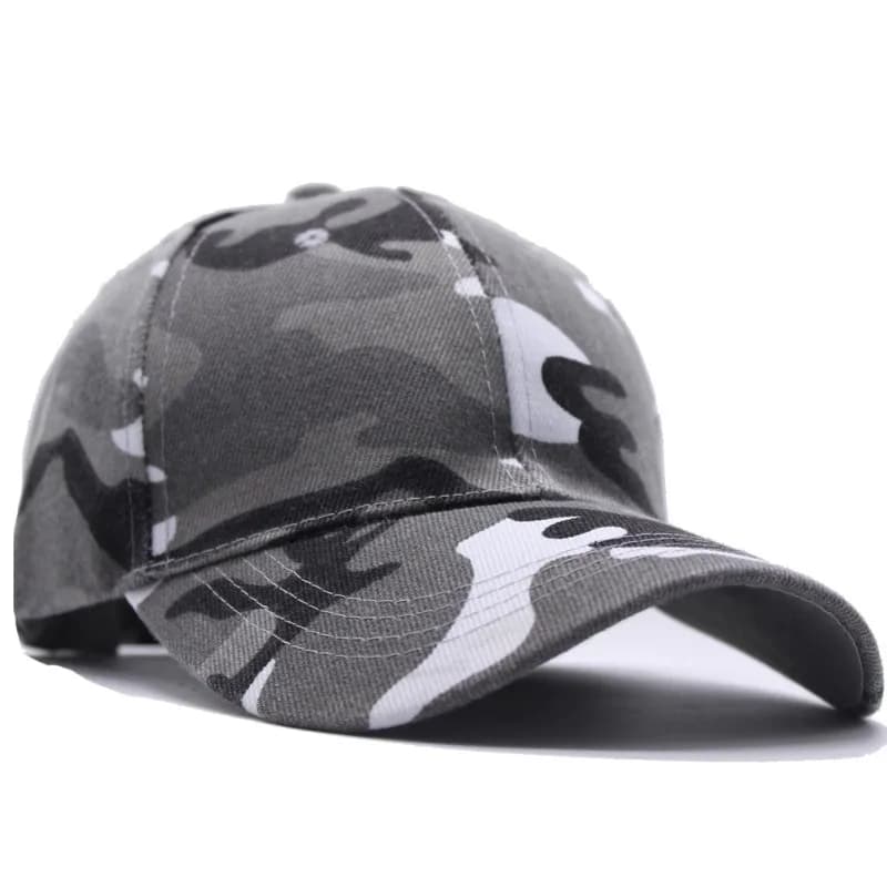 Casquette camouflage snapback unisexe hip hop - Chapeau pêche armée pour groupe activité