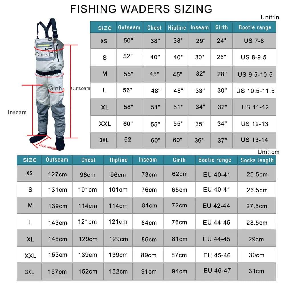 Waders convertibles ultralégards respirants étanches pour pêche à la mouche hommes
