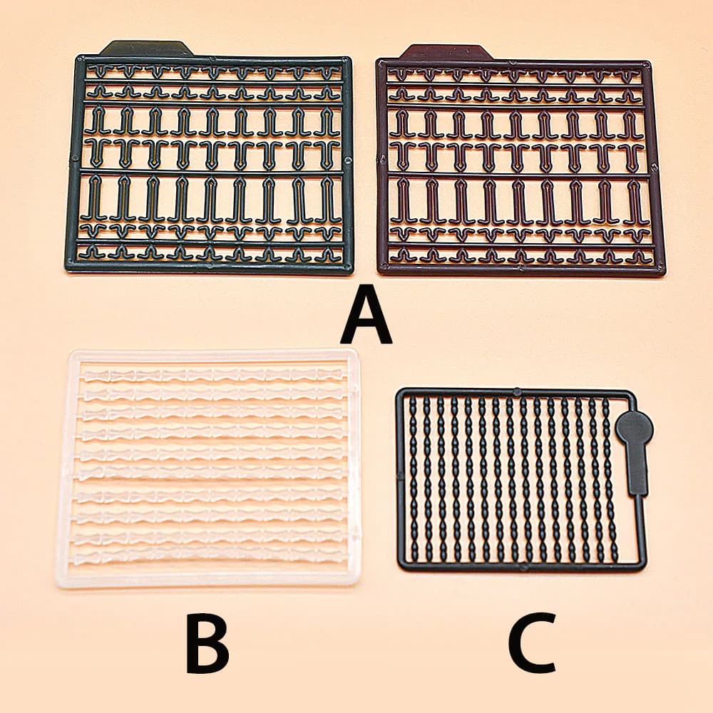 MNFT 6 Cartes Stops Hameçons Bouillettes Perles Support Montage Hair Rig Carpe