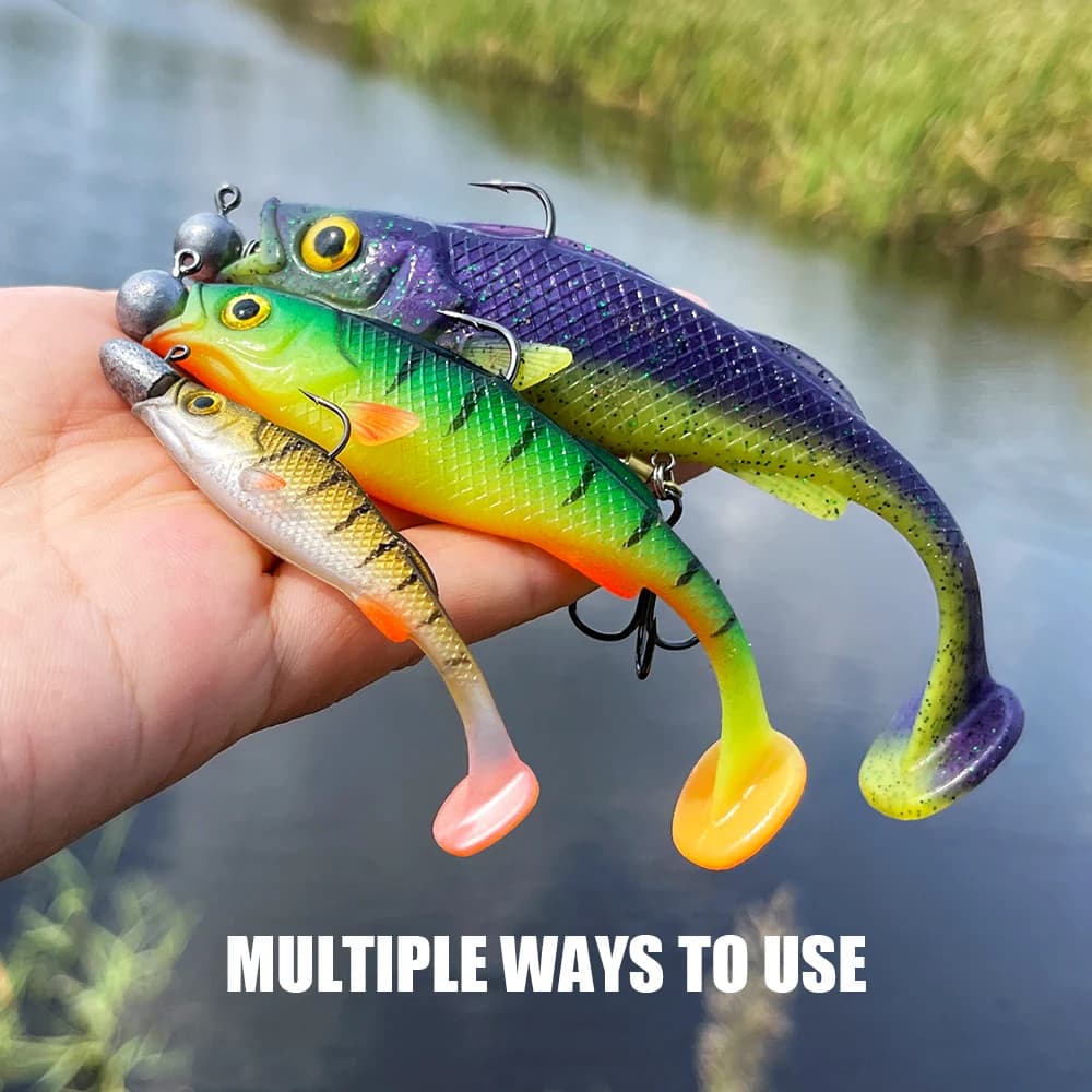 Leurre Souple Spinpoler Vigour Perch Shad 7cm 11cm 14cm pour Leurrer Sandre Brochet et Perche