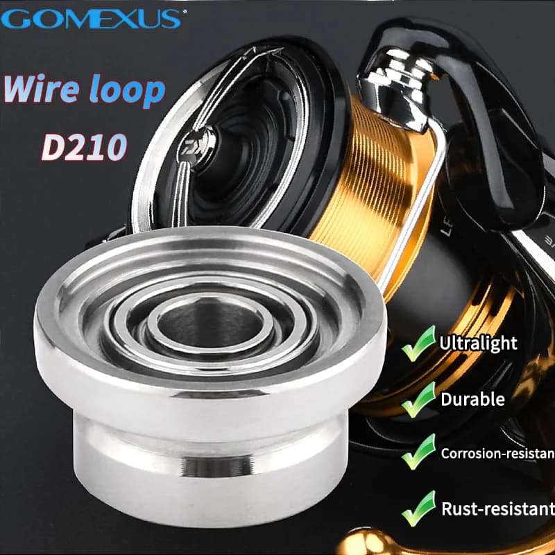 Rouleau ligne titane Gomexus pour moulinet Daiwa Legalis 1000 4000 - Améliore la fluidité et protège le fil