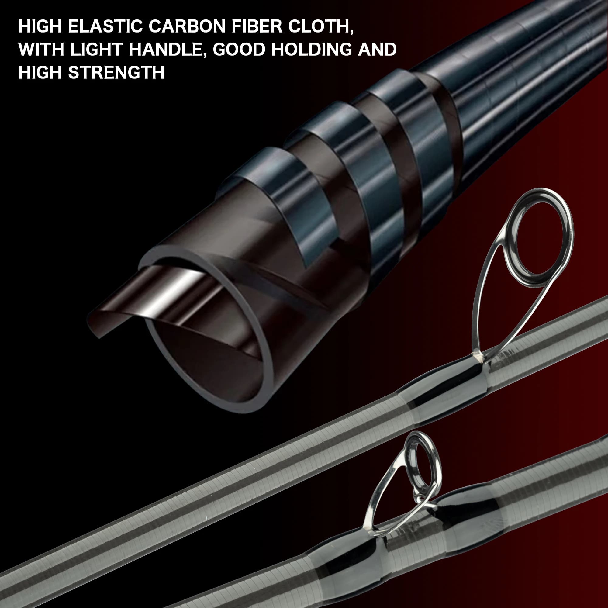 Canne spinning/casting carbone BIUTIFU 5-35g Fast - Ultralight pour truite et leurres légers