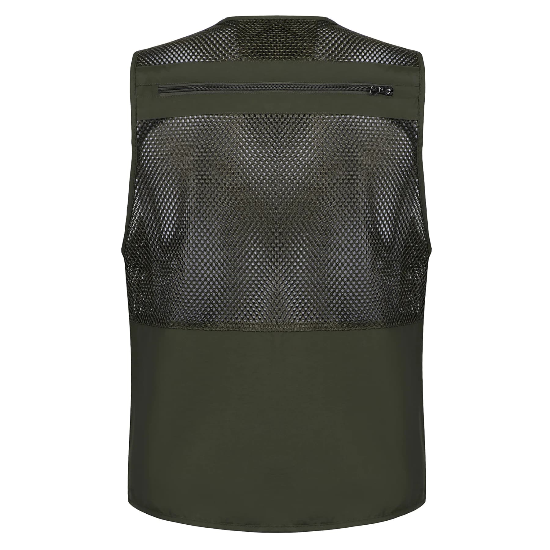 Veste tactique homme sans manches multi-poches mesh pour pêche et travail en été