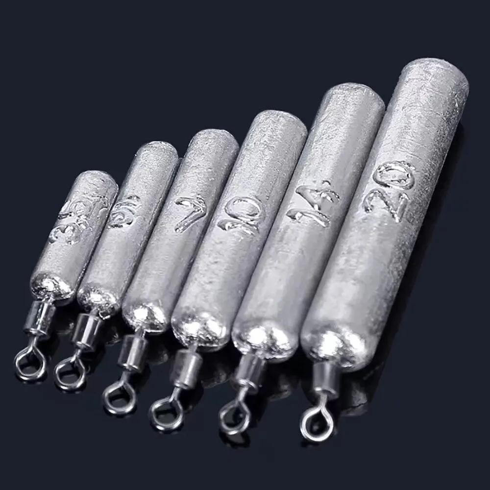 Kit plombs de pêche 15 pièces - Moule tube bullet de 3.5g à 20g pour mer et rivière
