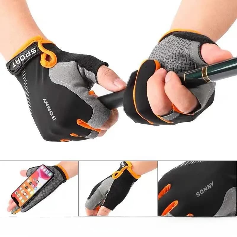 Gants professionnels capture poisson anti-dérapants pour manipulation sécurisée et remise à l'eau
