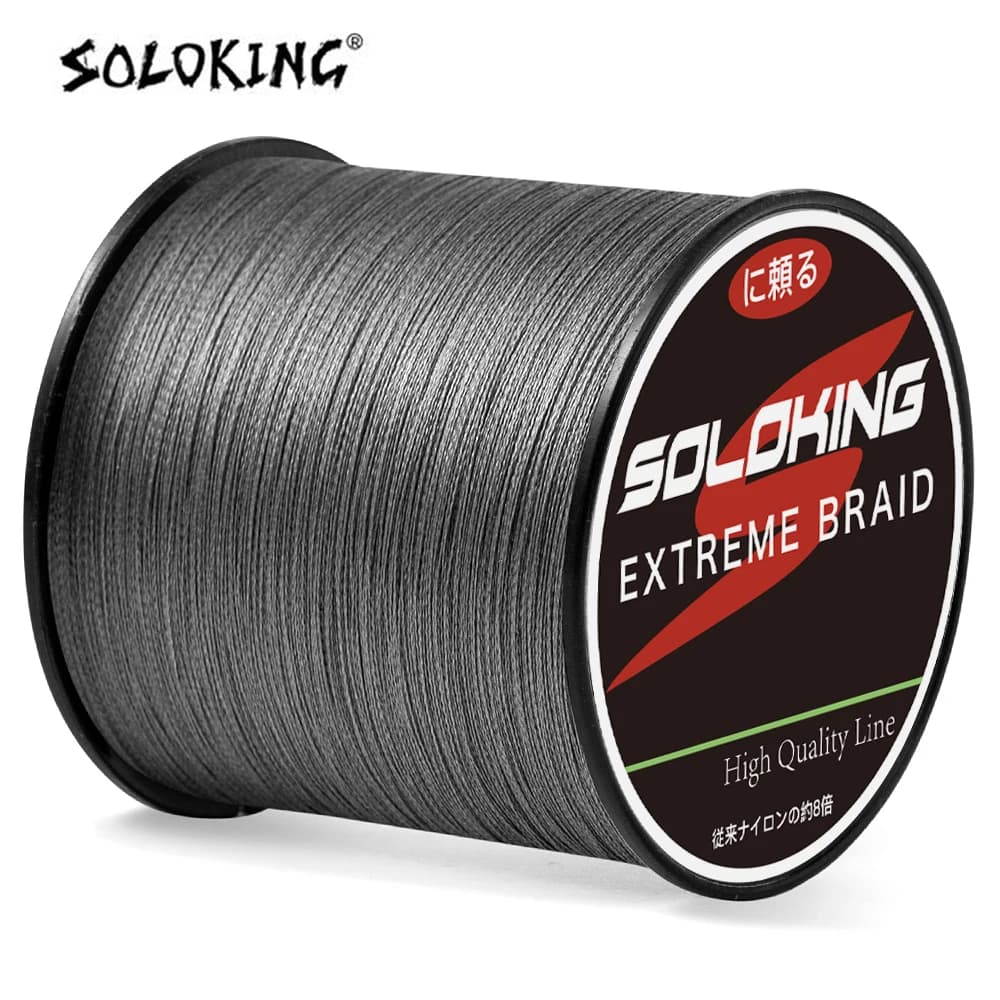 SOLOKING Fil de Pêche Tressé 300M Résistance Extra 10LB à 80LB pour Carpe Truite et Pêche en Mer