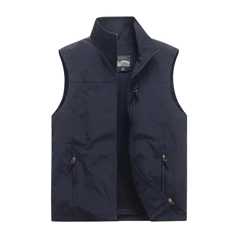 Gilet montagne camping homme qualité supérieure - Veste coupe-vent respirante confortable automne printemps