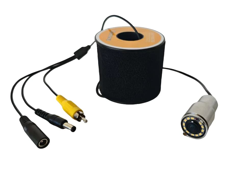 Caméra de pêche sous-marine 12 LED vision nocturne étanche 1200TVL forme poisson accessoire pêche bateau glace câble 15 30 50m