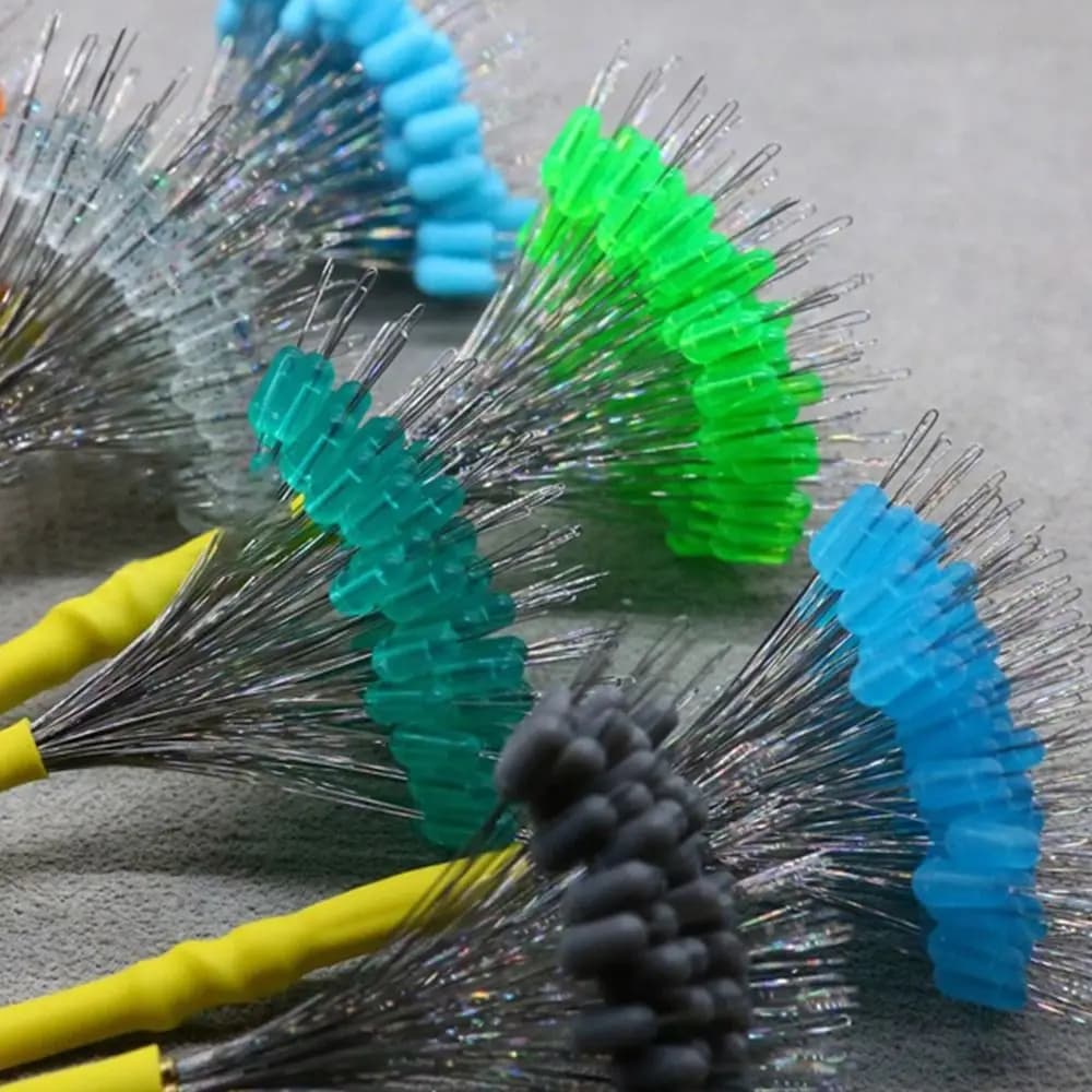 200 pièces bouchons flotteurs pêche en caoutchouc ovale, stop float pour ligne et accessoires de pêche