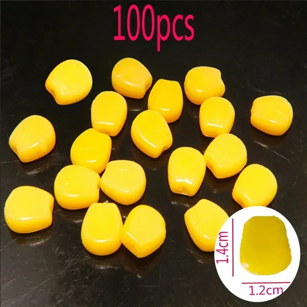 Appât silicone maïs flottant pour carpe - leurre souple odeur maïs pêche eau douce
