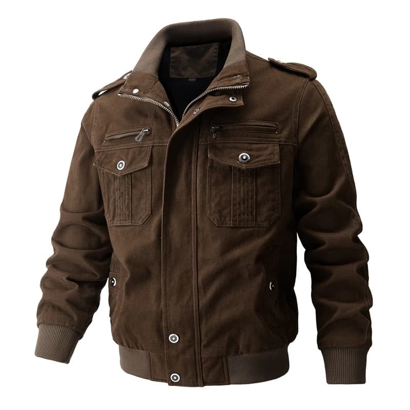 Veste bomber pêche printemps-automne - Coupe-vent camouflage cargo pour pêcheur