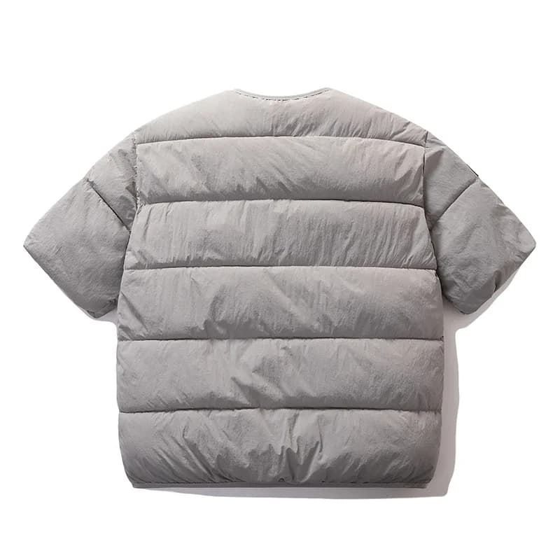 Veste matelassée chaude mi-manches pour femme et homme, style coréen couple hiver