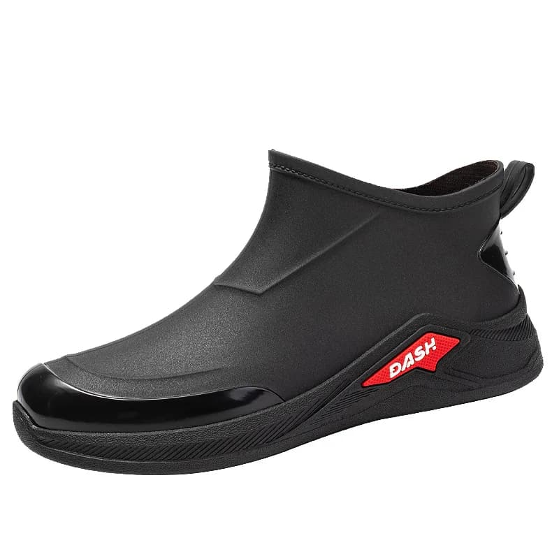 Bottes de pêche homme courte tube étanches anti-usure pour chantier et lavage auto