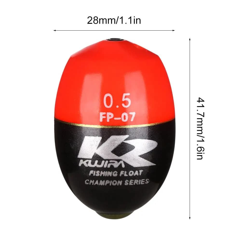 Flotteur de pêche en mer durable ABS avec bâtonnet lumineux inséré pour rock fishing et pêche du bord