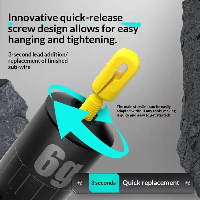 Plombs pêche réglables 5 pièces forme goutte d'eau cylindrique système alerte proportionnelle