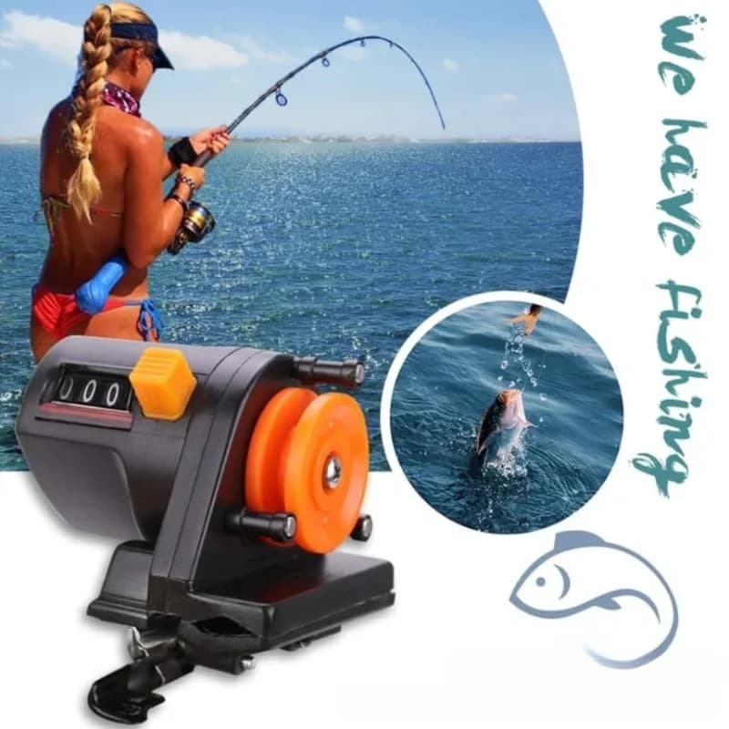 Compteur de profondeur de ligne de pêche 0-999m, outil de mesure précis pour équipement