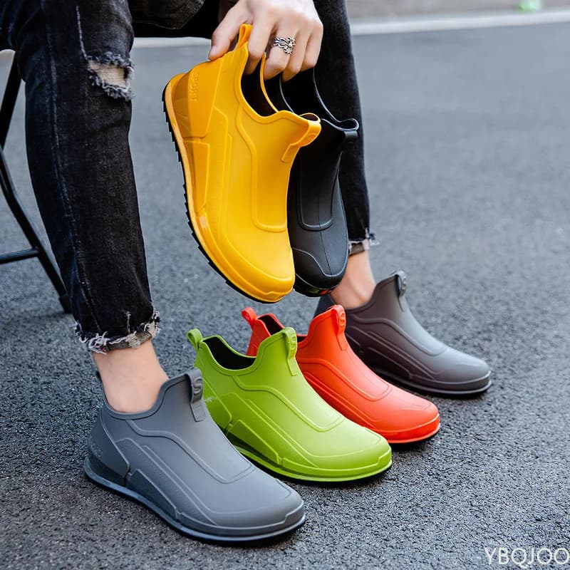 Chaussures de pêche Shaxi 2022 imperméables - Bottes randonnée antidérapantes travail durable noir