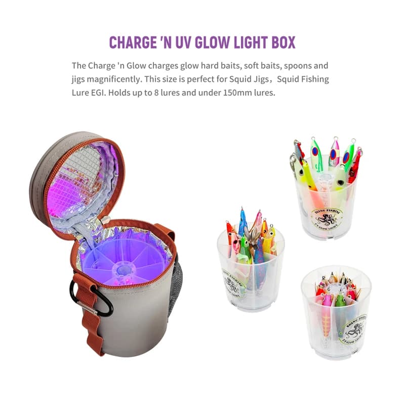 Boîte de rangement UV pour leurres de pêche - étui rigide pour jigs métal et leurres souples