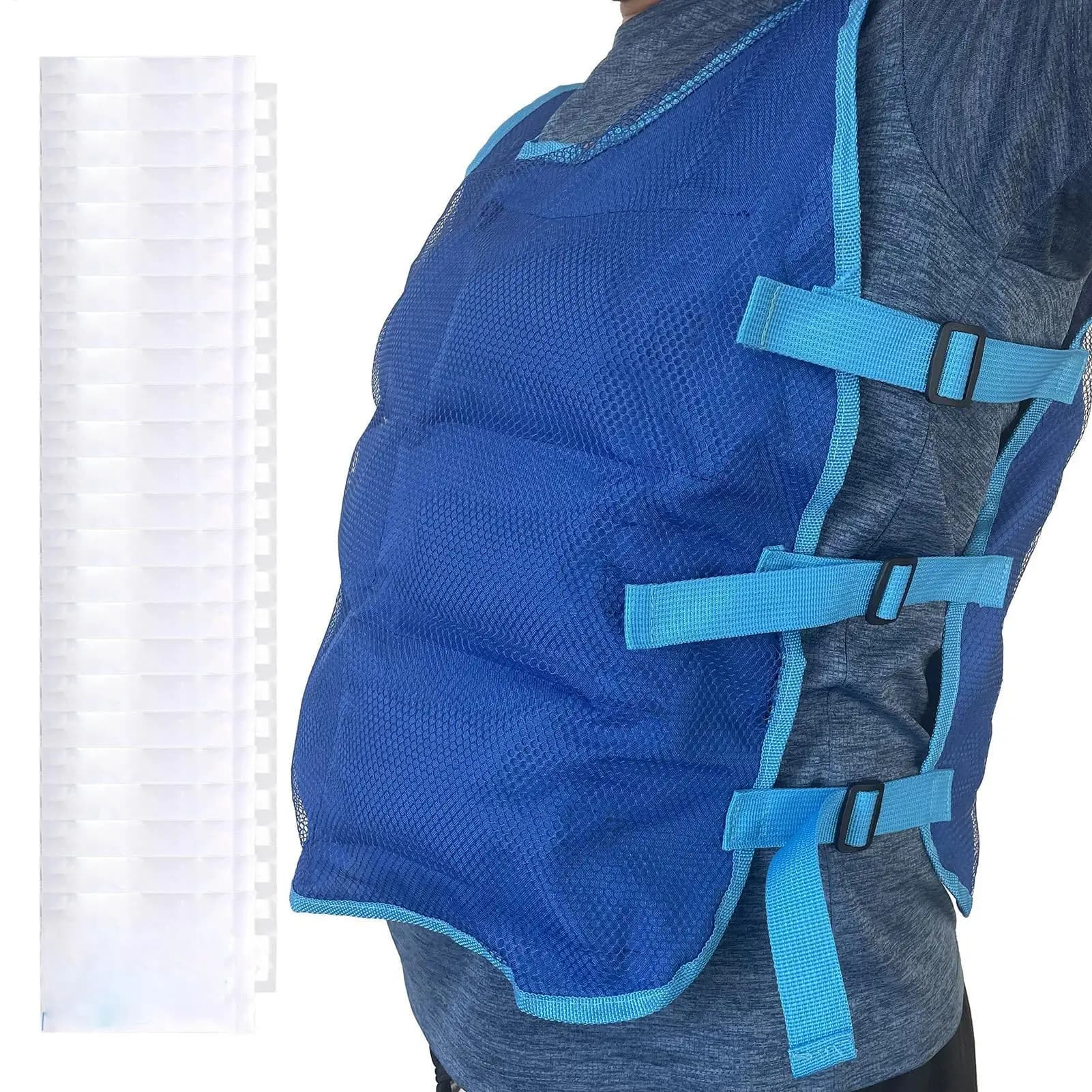 Gilet rafraîchissant pêche été veste refroidissante sécurité haute température extérieur sport pack glace