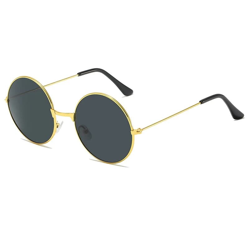 Lunettes de soleil vintage rondes homme femme - Design océan rouge jaune pour pêcheurs élégants