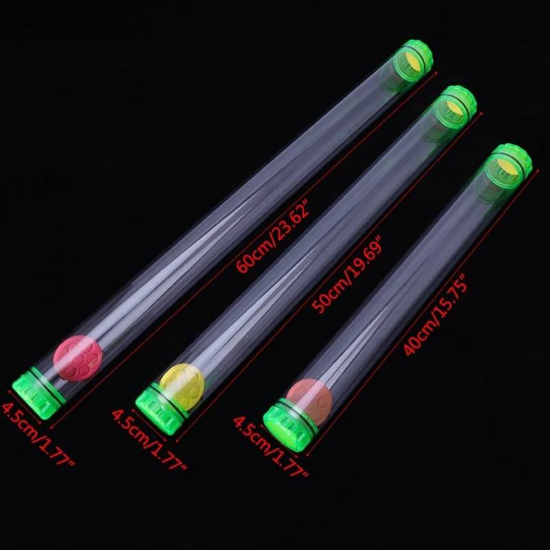 Flotteur de pêche en plastique avec bouchons de protection épais - Longueurs 40cm, 50cm, 60cm