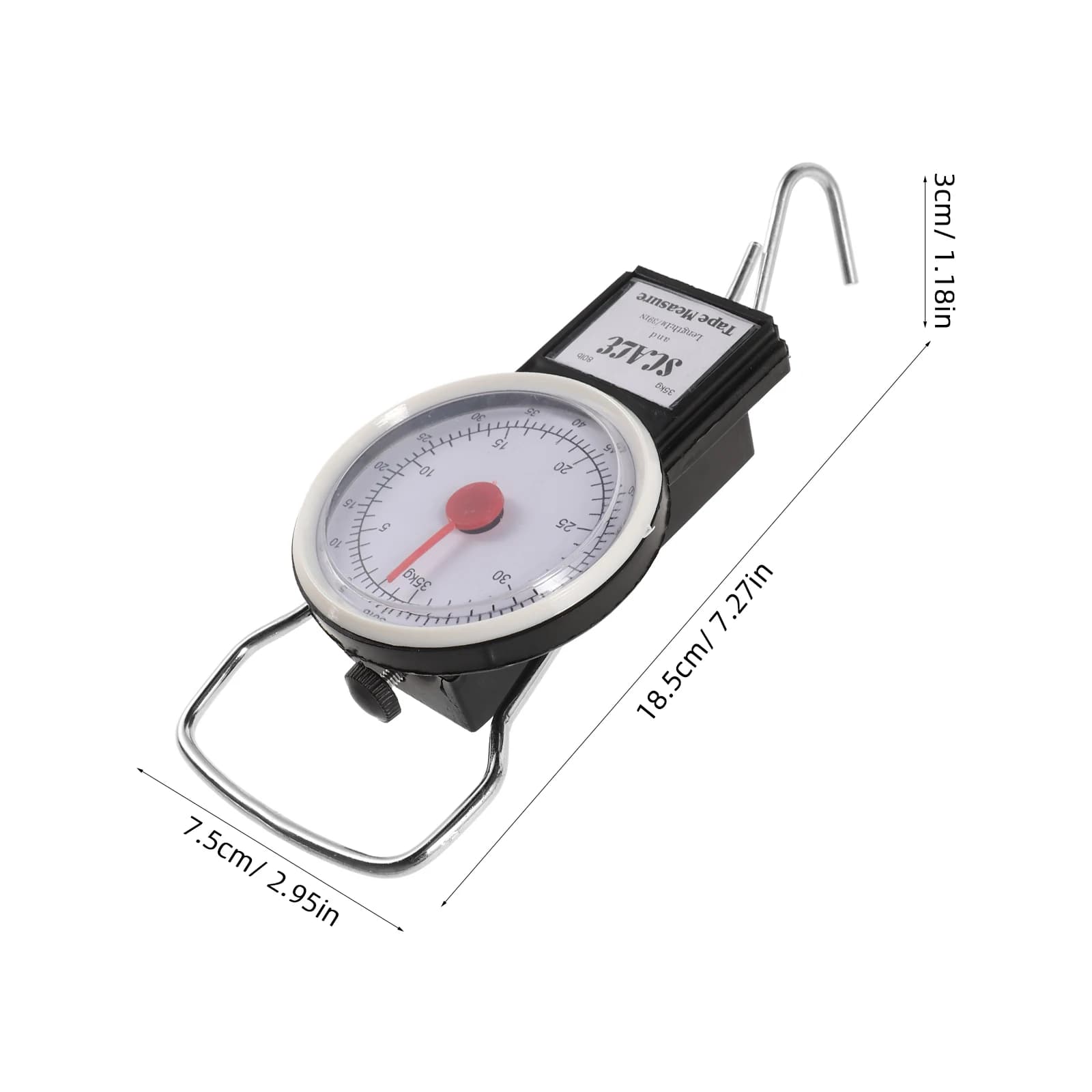Mini balance à bagages portable 35kg - Outil de pesage précis pour voyage et pêche